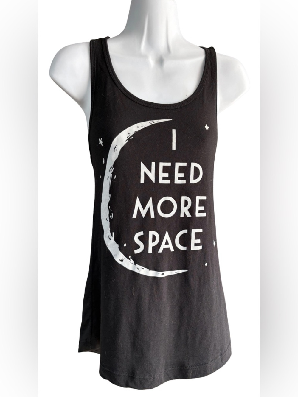 Black Matter Graphic Tank - "I Need More Space"
